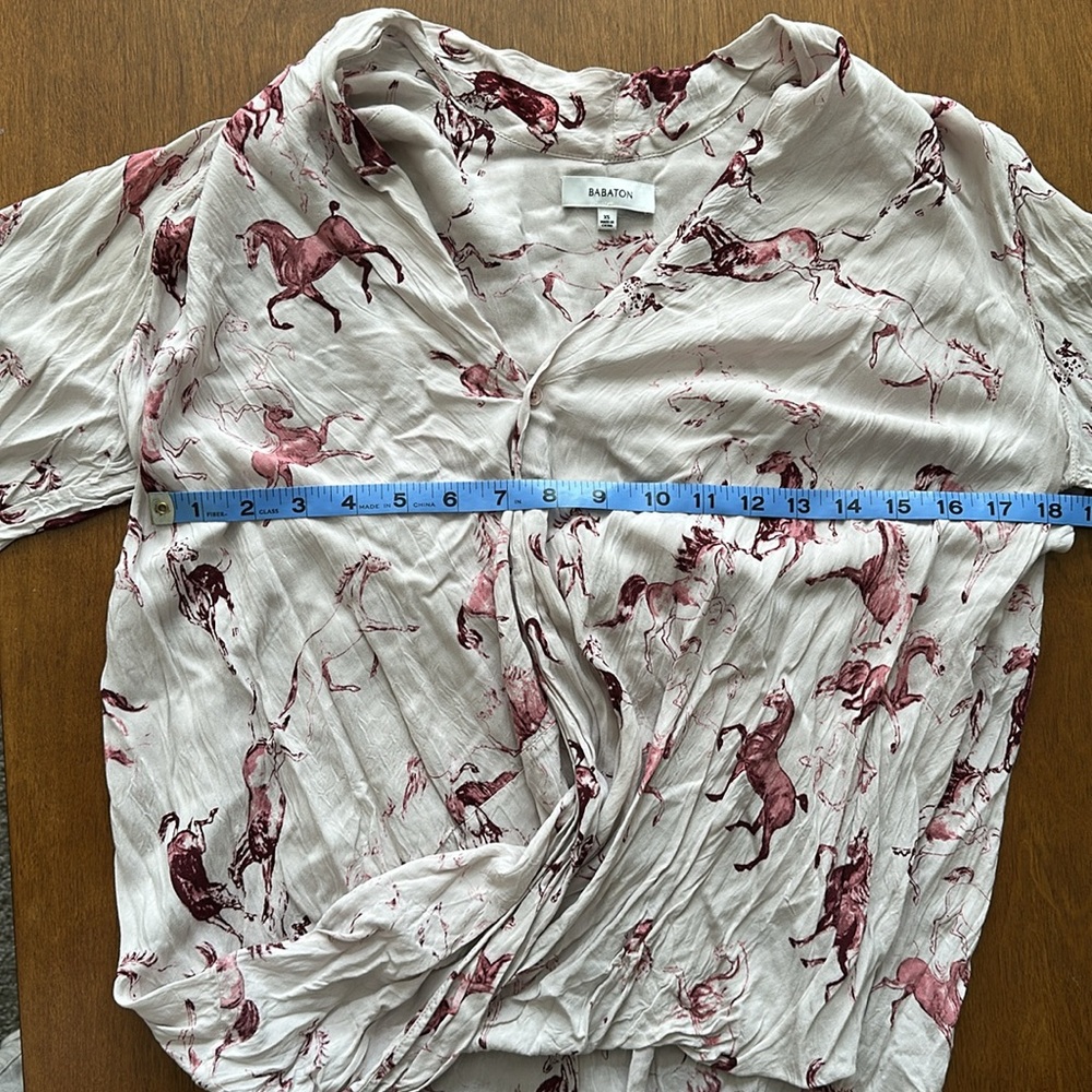 Babaton Horses Blouse XS - Picture 10 of 12